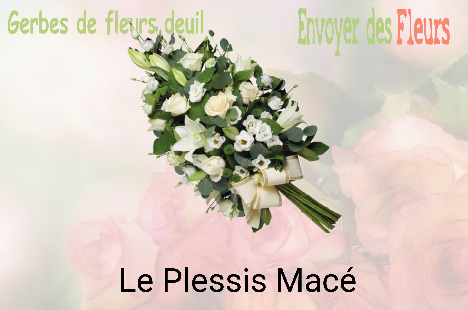 Gerbe de fleurs de deuil livrée à Le Plessis-Macé